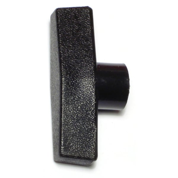3/8"-16 x 2-1/2" Black Plastic Coarse Thread Bar Knobs 3PK